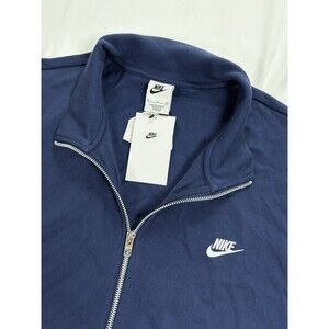 NEW Nike Club Knit Track Jacket DC Logo Navy Blue FQ3426-410 Men's XL Full Zip